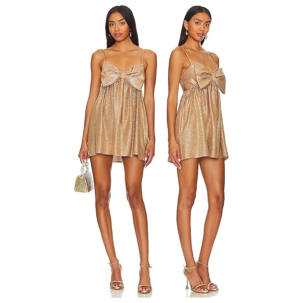 Show Me Your Mumu Best Bow Mini Dress Sequin Party Cocktail Formal Hoco NYE Md
